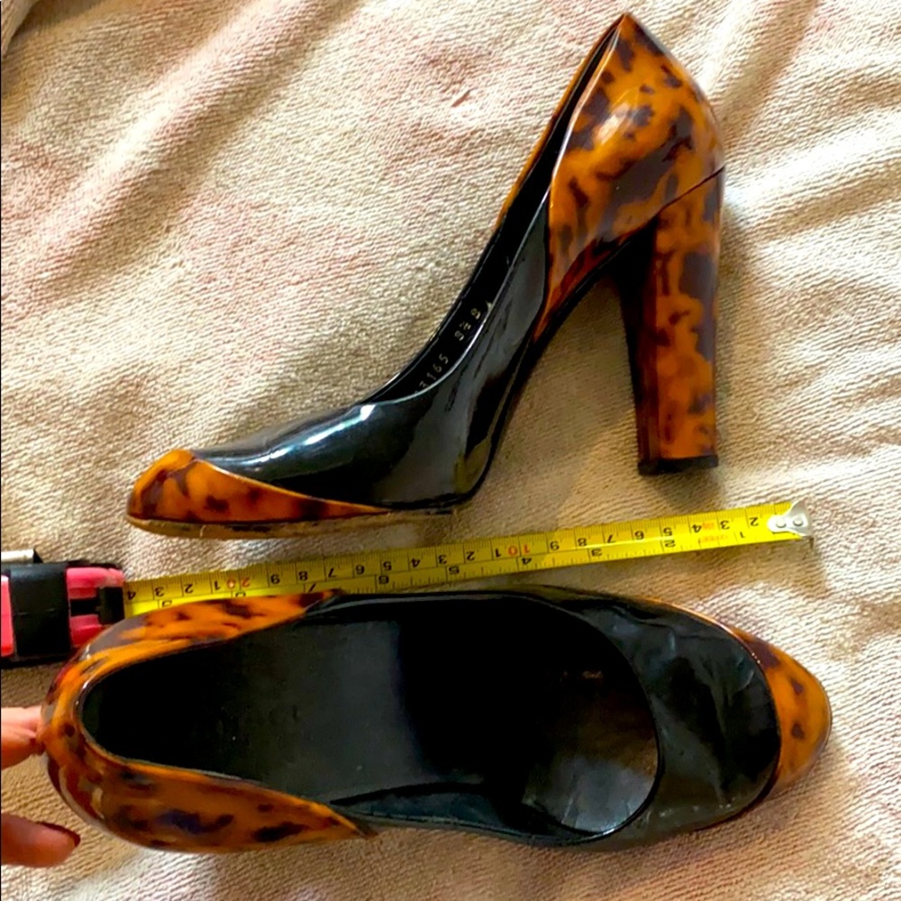 Gucci black and tortious shell heels size 8 1/2